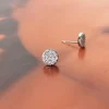 Adorne CZ Diamante Stud Earrings | Silver/Crystal