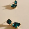 Adorne Lottie Drop Jewel Earrings | Emerald