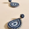 Adorne Mini Beaded Teardrop Earrings | Blue Multi