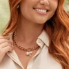 Adorne Pearl Cluster Chain Necklace