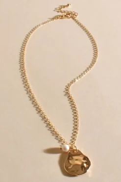 Adorne Pearl Cluster Pendant Necklace | Gold