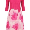 Alquema 3/4 Sleeve Smash Pocket Dress | Pink Roses