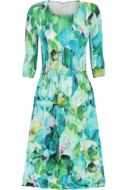 Alquema 3/4 Sleeve Smash Pocket Dress | Garden Sweet Pea