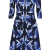 Alquema 3/4 Sleeve Smash Pocket Dress | Blue Birds