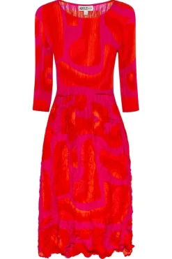 Alquema 3/4 Smash Pocket Print Dress | Pink Tucson