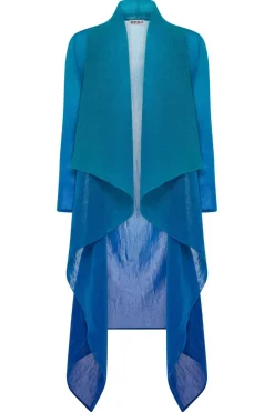Alquema Collare Coat | Blue Bird to Dazzling Blue