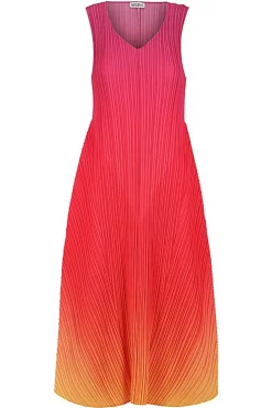 Alquema Long Estrella Dress Ombre | Festival Sunrise