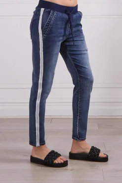 Boston Denim Jogger | Dark Blue Wash
