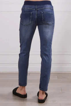 Boston Denim Jogger | Dark Blue Wash