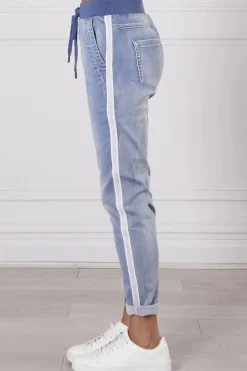 Boston Denim Jogger | Light Blue Wash