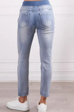 Boston Denim Jogger | Light Blue Wash