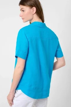 Brax Vel Blouse | Aqua