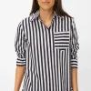 Brax Viki Blouse | Navy Stripe
