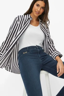 Brax Viki Blouse | Navy Stripe
