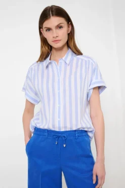 Brax Viv Blouse | Inked Blue