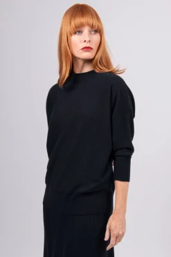 Bridge & Lord Dolman 3/4 Sleeeve Pullover | Black
