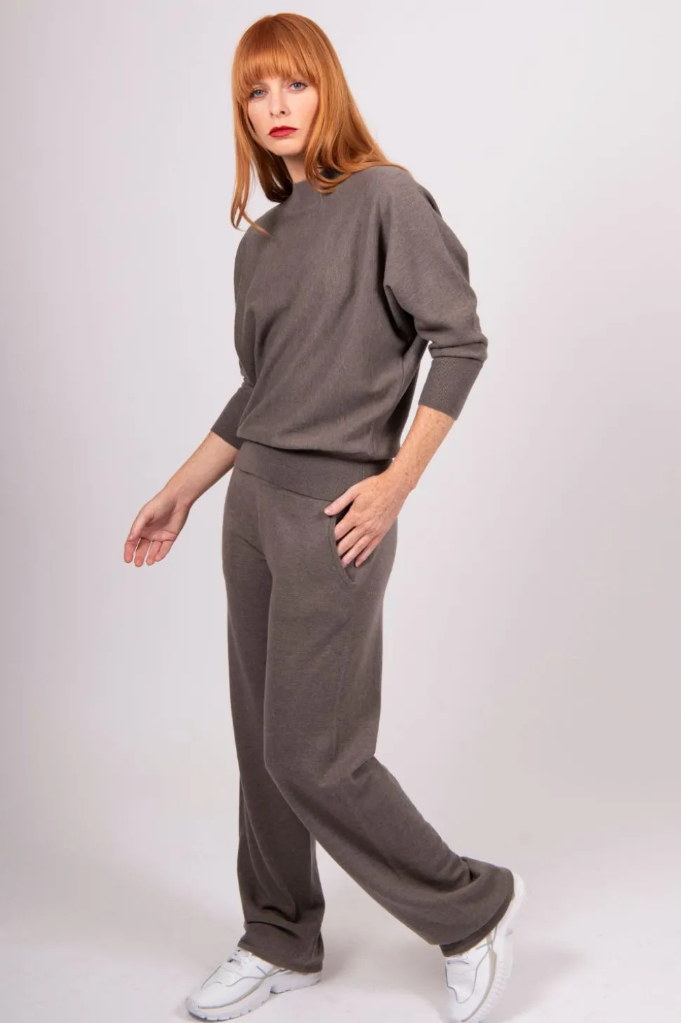 Bridge & Lord Dolman 3/4 Sleeeve Pullover | Mocha