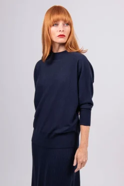 Bridge & Lord Dolman 3/4 Sleeeve Pullover | Navy