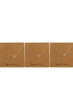 Cubic Flower with Stem Necklace