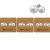 Cubic Pearl Earring | Cream