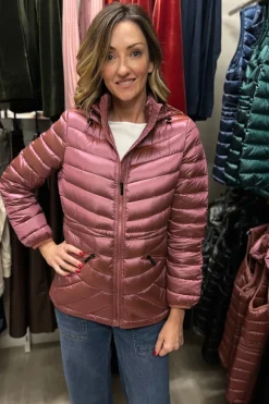 Down Filled Puffer Jacket | Rose