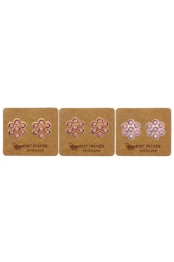 Ear Mints Crystal Flower | Rosewater Opal/Silver