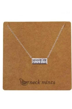 Ear Mints Cubic Rectangular Pendant | Rose Gold