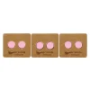 Ear Mints 7mm Round Enamel Stud | Fairy Wing Pink/Rose Gold