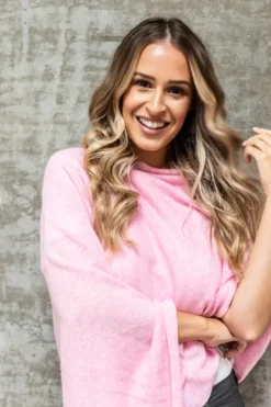 Esperance & Co Cashmere Topper | Pink Swirl