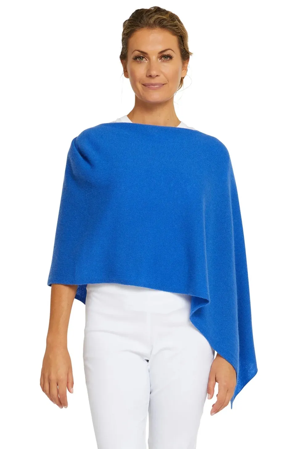 Esperance Cashmere Topper | Cruise Blue