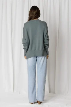 Fashion Express Aspen Slouchy Knit | Moss