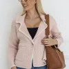 Fashion Express Blanket Stitch Jacket | Blush