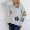 Fashion Express Blossom Knit | Soft Grey