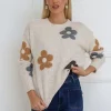 Fashion Express Blossom Knit | Latte