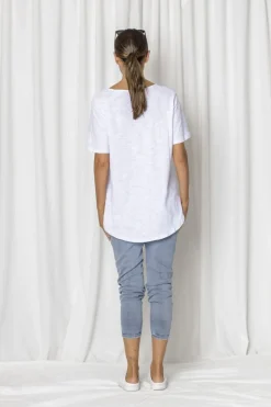 Fashion Express Dillan Steer Tee | White Leopard