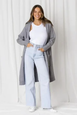Fashion Express Frankie Longline Knit Cardi | Cloud