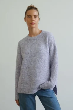 Fashion Express Frontier Wool Blend Jumper | Lilac