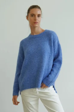 Fashion Express Frontier Wool Blend Jumper | Blue
