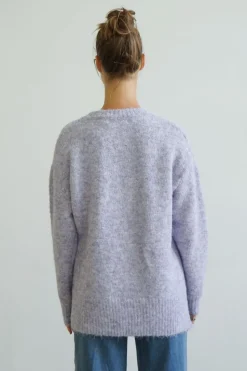 Fashion Express Frontier Wool Blend Jumper | Lilac