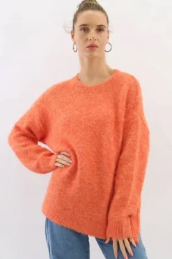 Fashion Express Frontier Wool Blend Jumper | Orange