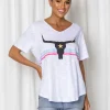 Fashion Express Harley Steer Tee | White