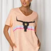 Fashion Express Harley Steer Tee | Melon
