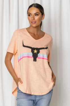 Fashion Express Harley Steer Tee | Melon