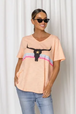 Fashion Express Harley Steer Tee | Melon