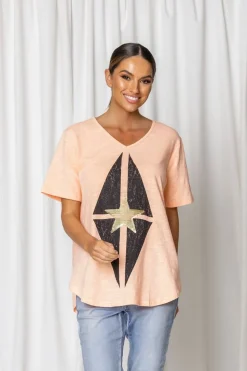 Fashion Express Havana Sequin Tee | Melon
