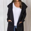 Fashion Express Hudson Stripe Cardi | Black