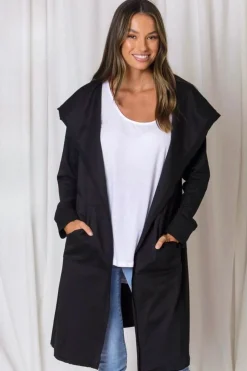 Fashion Express Hudson Stripe Cardi | Black