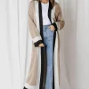 Fashion Express Kendall Tri-Coloured Cardi | Taupe/Black
