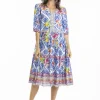 Fashion Express Lilah Boho Dress | Amalfi Blue