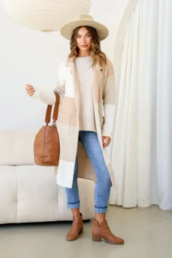 Fashion Express Maryanne 3/4 Coatigan | Blue